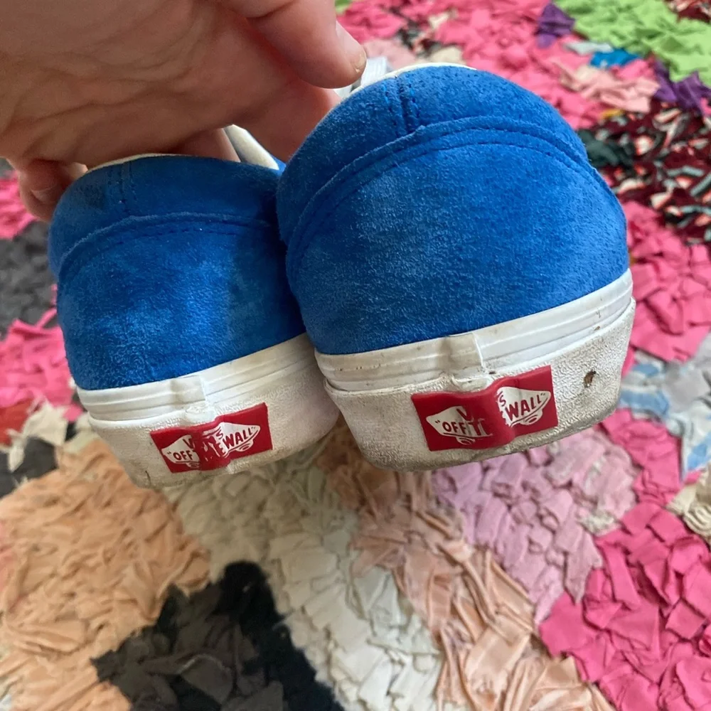 Vans Men's Royal Blue Suede Sneakers - Picture 2 of 5